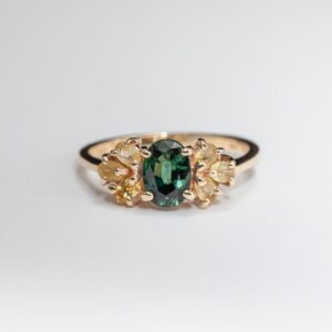 Pre-Owned 14K Tourmaline and Chrysoberl Ring