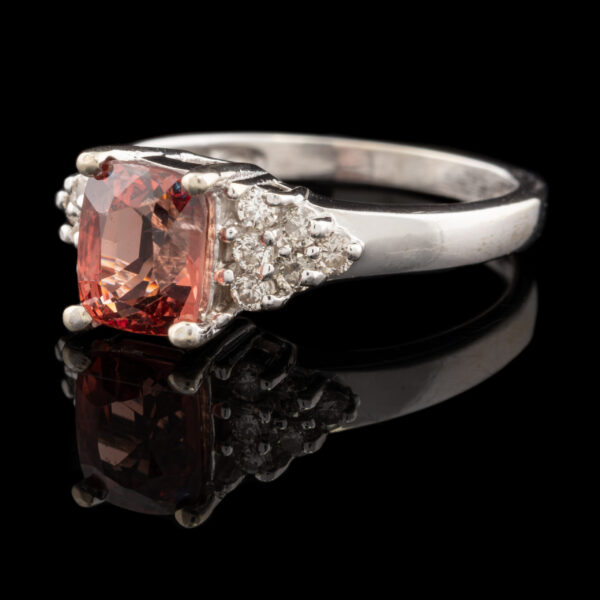 Pre-Owned Sherry Spinel and Diamond Ring