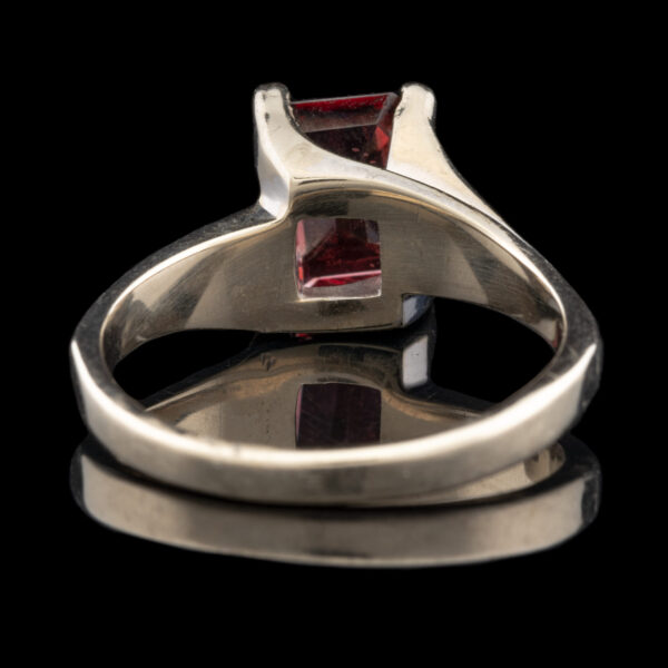 Pre-Owned 14K Emerald Cut Garnet Ring