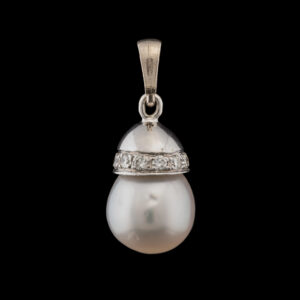 Pre-Owned South Sea Pearl & Diamond Pendant