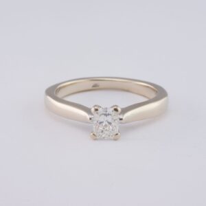 Pre-Owned 14K White Gold Diamond Solitaire Ring