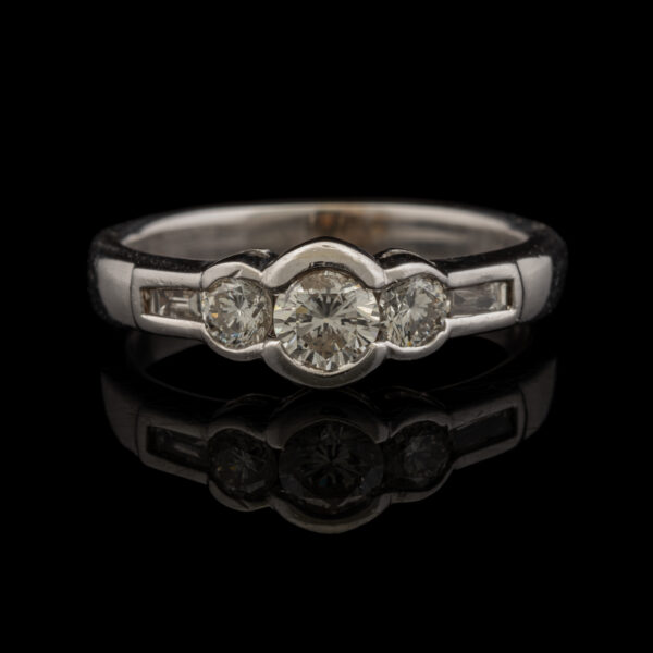 Pre-Owned Bezel Set Diamond Engagement Ring
