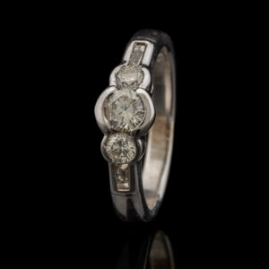 Pre-Owned Bezel Set Diamond Engagement Ring